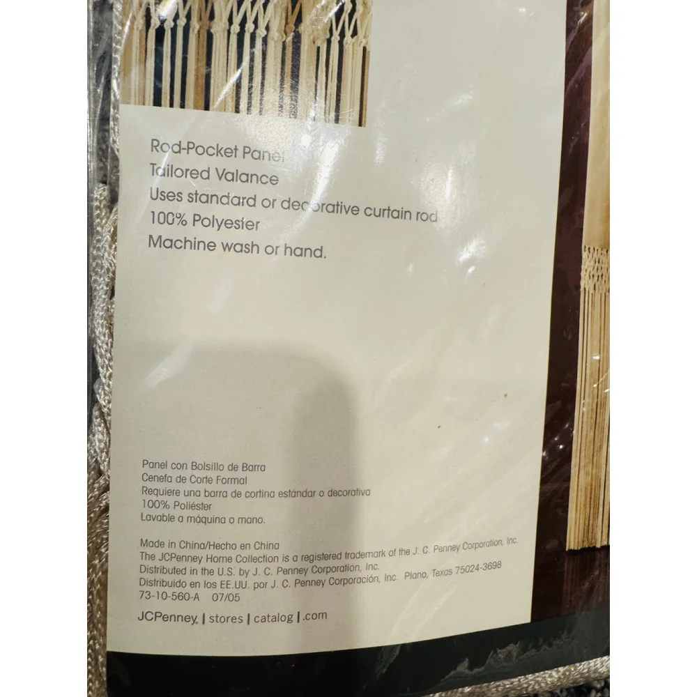JCPenney Home Collection Curtains Bundle – 2 Panels + 1 Valance NWT - Picture 3 of 8